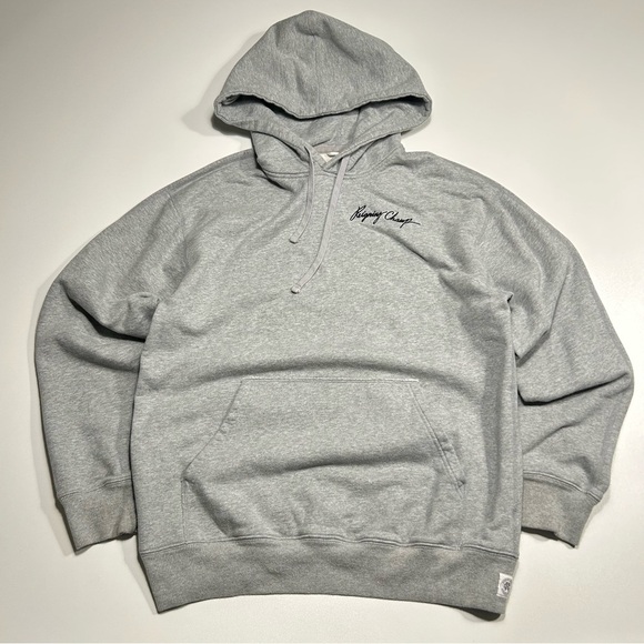 Reigning Champ Other - Reigning Champ Men's Midweight Terry Script Logo Hoodie Heather Grey Size Small